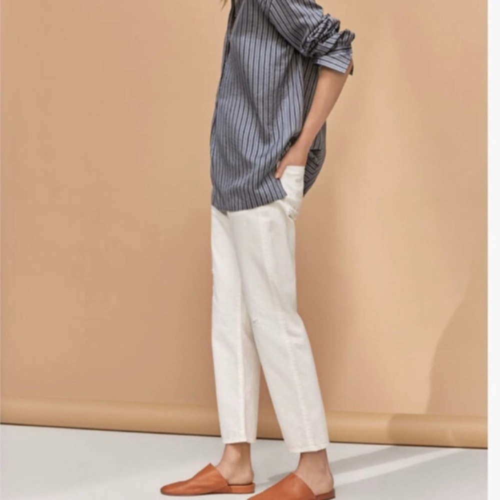 Vince 1961 Union Slouch Jeans in White.
